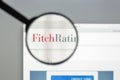 Milan, Italy - August 10, 2017: Fitch ratings website homepage. Royalty Free Stock Photo