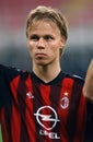 Martin Laursen in action during the match