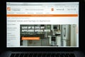 Milan, Italy - August 10, 2017: Homedepot.com website homepage.