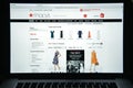 Milan, Italy - August 10, 2017: Macy's website homepage. It is a