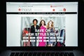 Milan, Italy - August 10, 2017: Macy's website homepage. It is a