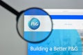 Milan, Italy - August 10, 2017: Procter and Gamble website homepage. It is an American consumer goods corporation. P&G logo Royalty Free Stock Photo