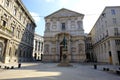 San Fedele Church with Alessandro Manzoni Statue