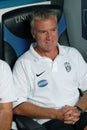 The Juventus coach , Didier Deschamps, before the match