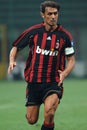 Paolo Maldini in action during the match