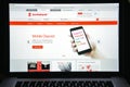 Milan, Italy - August 10, 2017: Scotiabank bank website homepage