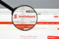 Milan, Italy - August 10, 2017: Scotiabank bank website homepage