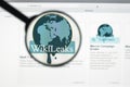 Milan, Italy - August 10, 2017: Wikileaks website homepage. It i Royalty Free Stock Photo