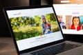Milan, Italy - August 15, 2018: World Vision NGO website homepage. World Vision logo visible.