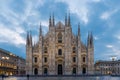 The Milan Cathedral is the seat of the Archbishop of Milan and located in the heart of town and built in a gothic style