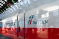 Close up view of Trenitalia Frecciarossa train at Milano Central Royalty Free Stock Photo