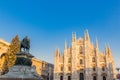 Milan,italy 20 December 2017. Milan square Duomo at Christmas