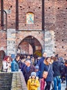 Castello Sforzesco, Sforza Castle. Milan, Lombardy, Italy Royalty Free Stock Photo