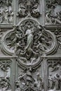 MILAN, ITALY/EUROPE - FEBRUARY 23 : Detail of the main door at t Royalty Free Stock Photo