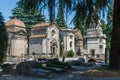 Milan, Italy. Famous landmark - the Monumental Cemetery Cimitero Monumentale