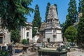 Milan, Italy. Famous landmark - the Monumental Cemetery Cimitero Monumentale