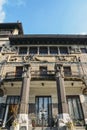 The Villa, constructed in Buonarotti district of Milan by Luigi Faccanoni in 1913, built in Art-Noveau style, also known Royalty Free Stock Photo