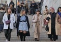 MILAN, Italy: 20 February 2020:Fashion blogger street style outfi during MFW 2020