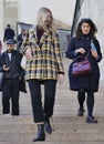 MILAN, Italy: 20 February 2020:Fashion blogger street style outfi during MFW 2020