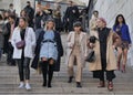 MILAN, Italy: 20 February 2020:Fashion blogger street style outfi during MFW 2020