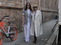 Milan, Italy: 20 February 2020: Fashion blogger street style outfit