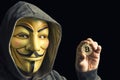 Hacker hold bitcoin