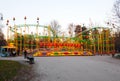 Milan, Italy - February 05, 2019 :Roller coster in Sempione park