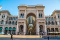 Milan, Italy - 14.08.2018: Galleria Vittorio Emanuele II on Piazza del Duomo, Milan, Italy Royalty Free Stock Photo