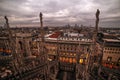 Milan, Italy: gothic roof of Cathedral