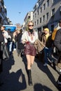 Caroline Daur before Etro fashion show, Milan Fashion Week street style