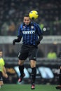 Giampaolo Pazzini in action during the match