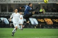 Giampaolo Pazzini in action during the match