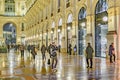 Vittorio Emanuele II Gallery at Night, Milan Royalty Free Stock Photo