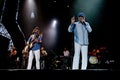 David Marks end the singer Mike Love of The Beach Boys during the concert