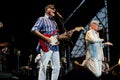 David Marks end the singer Mike Love of The Beach Boys during the concert