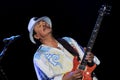 Carlos Santana during the concert Royalty Free Stock Photo