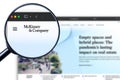 Milan, Italy - July 17, 2023: Mckinsey logo on the website homepage.