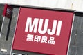 Muji store signage Royalty Free Stock Photo