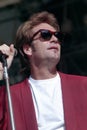 Huey Lewis and the News during the concert