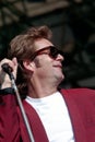 Huey Lewis and the News during the concert
