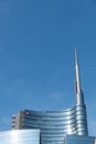 Italy, Milan, Spire of the Unicredit bank skyscraper