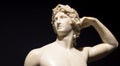 Apollo Crowing Himself - Antonio Canova`s ancient sculpture in Italian Museum
