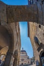 Part of facade from Basilica of Santa Maria Maggiore, Bergamo, Italy