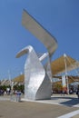 Studio Libeskind technological statue inside Expo Milano 2015.