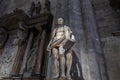 Closeup marble sculpture in Milan Cathedral (Duomo di Milano)