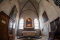 Interior of the church of Santa Maria delle Grazie, Milan, Italy Royalty Free Stock Photo