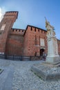 Principal entrance of Sforza Castle, Milan, Italy