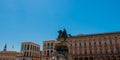 Milan Italy June 16. 2019 Statue of Vittorio Royalty Free Stock Photo