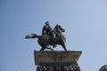 View of Vittorio Emanuele II statue Royalty Free Stock Photo