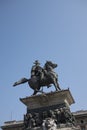 View of Vittorio Emanuele II statue Royalty Free Stock Photo